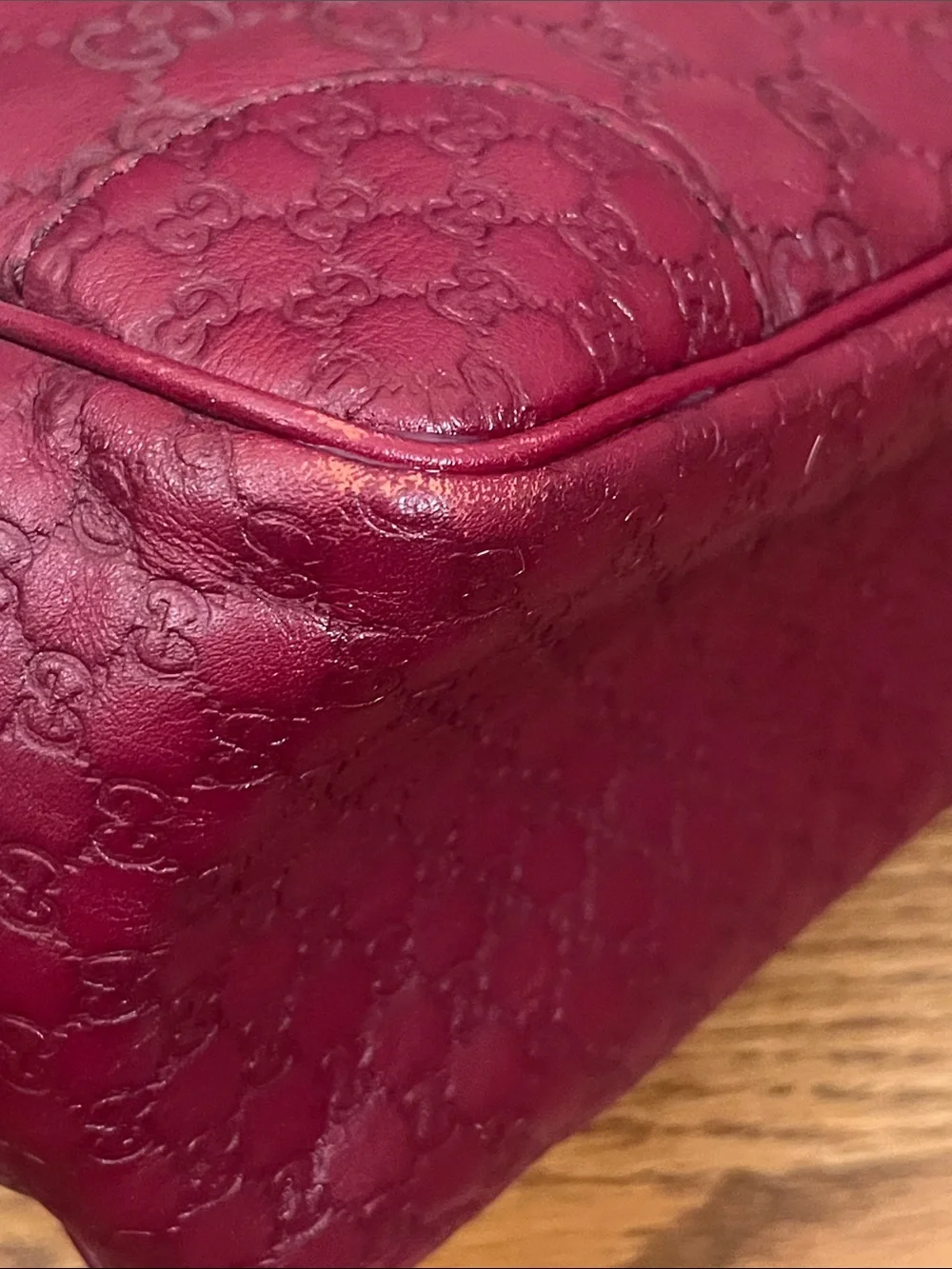 Gucci Small Bree Satchel Maroon Authentic